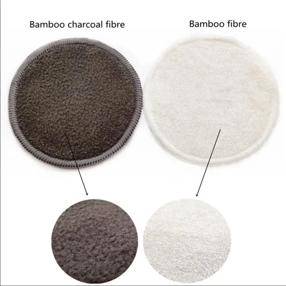 Reusable Bamboo Makeup Remover Pads 12pcs with Bag